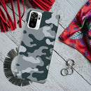 Olive Green and White Camouflage Printed Slim Cases and Cover for Redmi Note 10