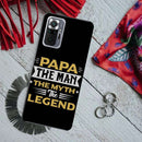 Papa the legend Printed Slim Cases and Cover for Redmi Note 10 Pro