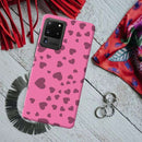 Pink Hearts Printed Slim Cases and Cover for Galaxy S20 Ultra