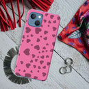 Pink Hearts Printed Slim Cases and Cover for iPhone 13