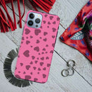 Pink Hearts Printed Slim Cases and Cover for iPhone 13 Pro Max