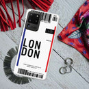 London Ticket Printed Slim Cases and Cover for Galaxy S20 Ultra