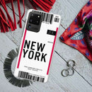 New York ticket Printed Slim Cases and Cover for Galaxy S20 Ultra