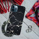 Dark Marble Printed Slim Cases and Cover for iPhone 12 Pro