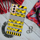 Police line Printed Slim Cases and Cover for Galaxy S21 Plus
