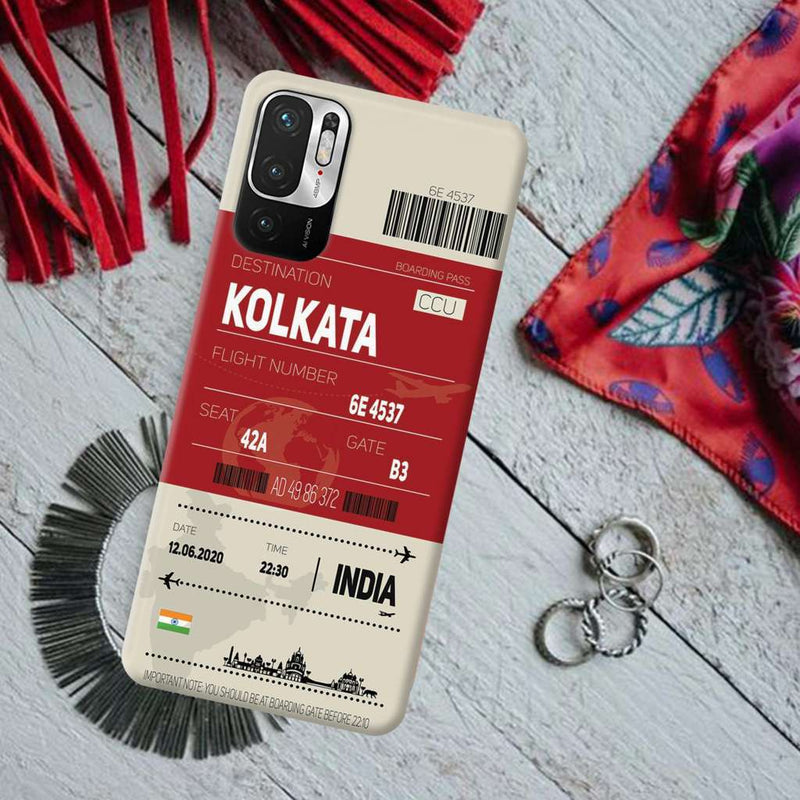 Kolkata ticket Printed Slim Cases and Cover for Redmi Note 10T