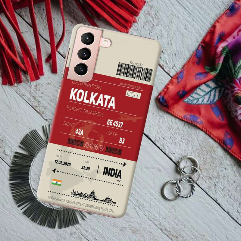 Kolkata ticket Printed Slim Cases and Cover for Galaxy S21