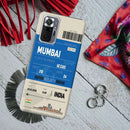 Mumbai ticket Printed Slim Cases and Cover for Redmi Note 10 Pro