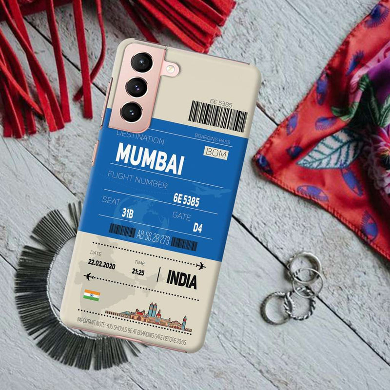 Mumbai ticket Printed Slim Cases and Cover for Galaxy S21