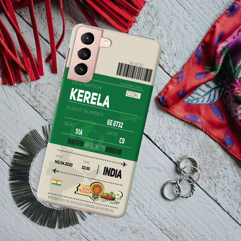 Kerala ticket Printed Slim Cases and Cover for Galaxy S21
