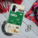 Kerala ticket Printed Slim Cases and Cover for Redmi Note 10