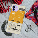 Goa ticket Printed Slim Cases and Cover for iPhone 12 Mini