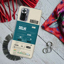 Delhi ticket Printed Slim Cases and Cover for Redmi Note 10 Pro