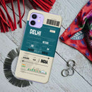 Delhi ticket Printed Slim Cases and Cover for iPhone 12 Mini