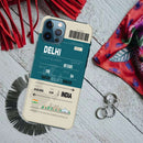 Delhi ticket Printed Slim Cases and Cover for iPhone 12 Pro