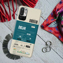 Delhi ticket Printed Slim Cases and Cover for Redmi Note 10T