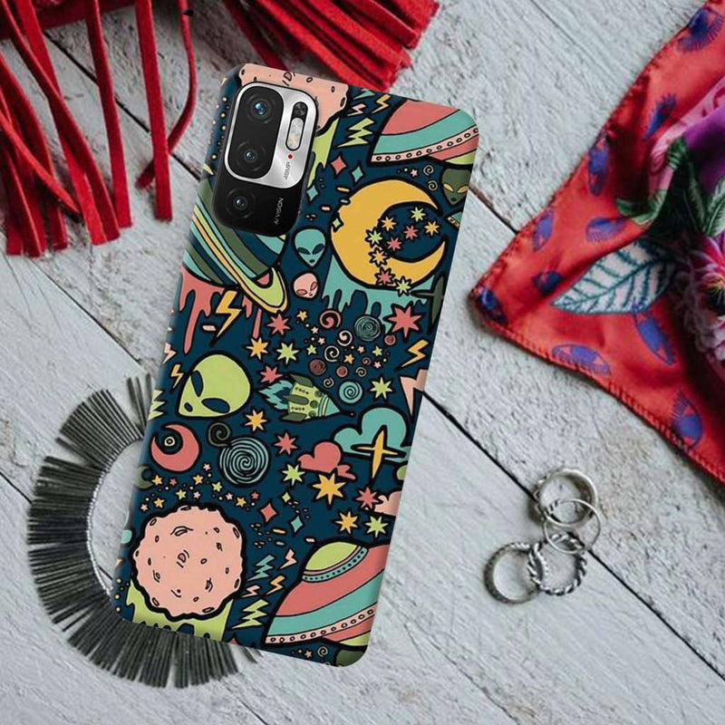 Space Ships Printed Slim Cases and Cover for Redmi Note 10T