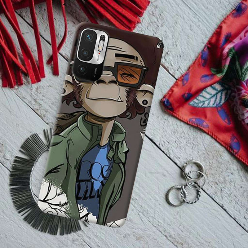 Monkey Printed Slim Cases and Cover for Redmi Note 10T