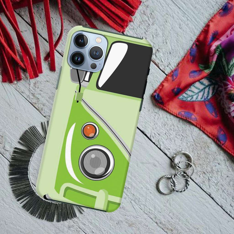 Green Volkswagon Printed Slim Cases and Cover for iPhone 13 Pro Max
