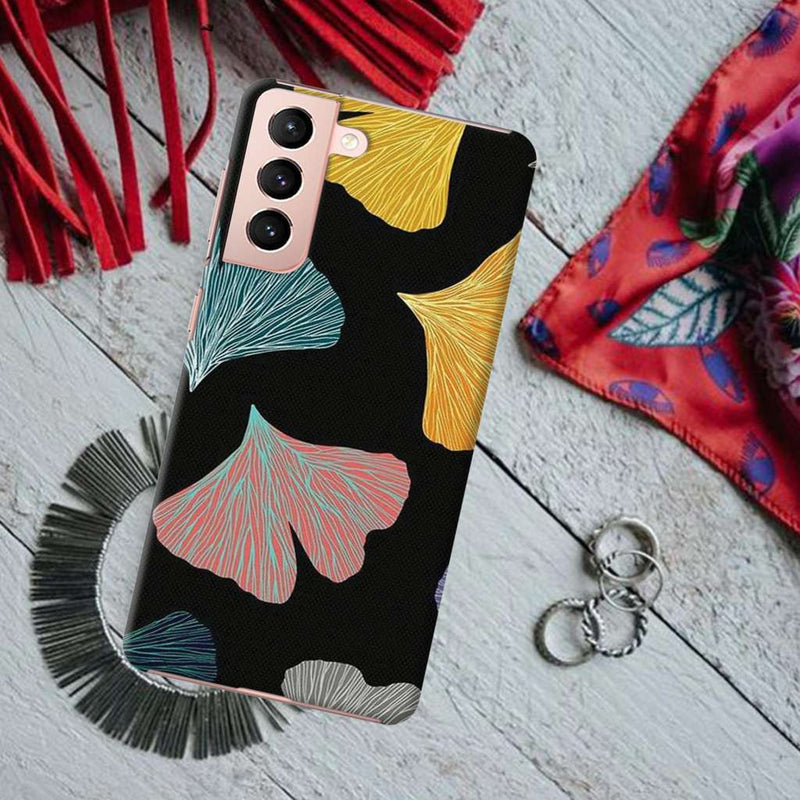 Colorful leafes Printed Slim Cases and Cover for Galaxy S21 Plus