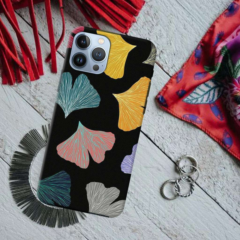 Colorful leafes Printed Slim Cases and Cover for iPhone 13 Pro