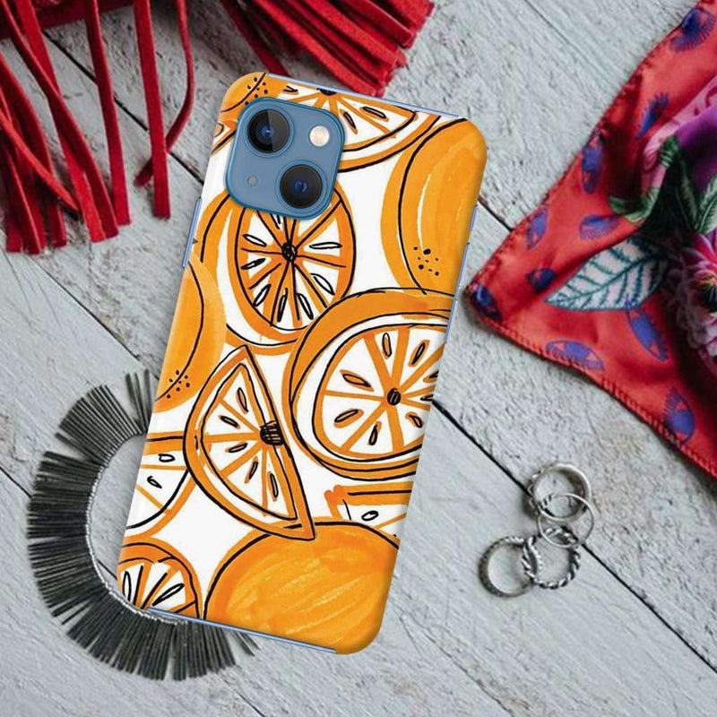 Orange Lemon Printed Slim Cases and Cover for iPhone 13