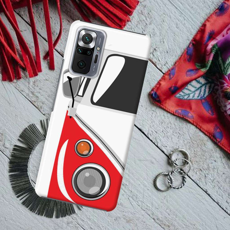 Red Volkswagon Printed Slim Cases and Cover for Redmi Note 10 Pro Max