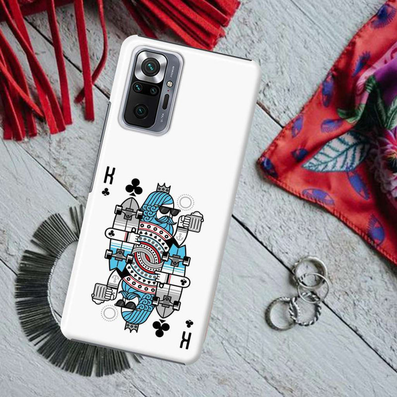 King 2 Card Printed Slim Cases and Cover for Redmi Note 10 Pro Max