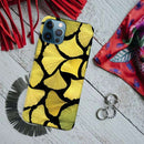 Yellow Leafs Printed Slim Cases and Cover for iPhone 12 Pro