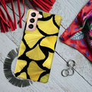 Yellow Leafs Printed Slim Cases and Cover for Galaxy S21 Plus