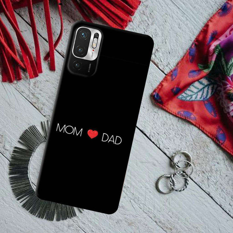 Mom and Dad Printed Slim Cases and Cover for Redmi Note 10T