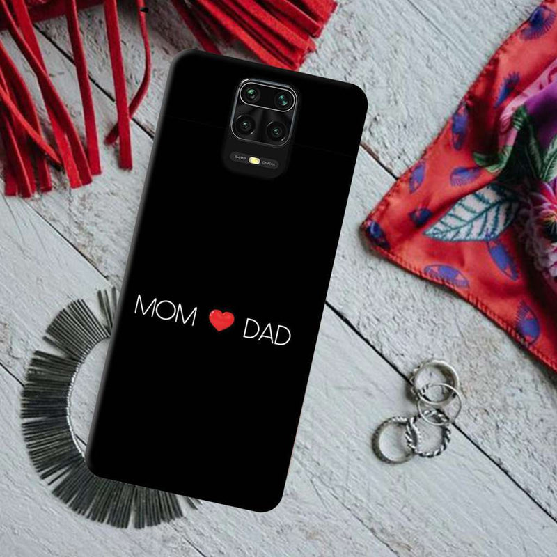 Mom and Dad Printed Slim Cases and Cover for Redmi Note 9 Pro Max