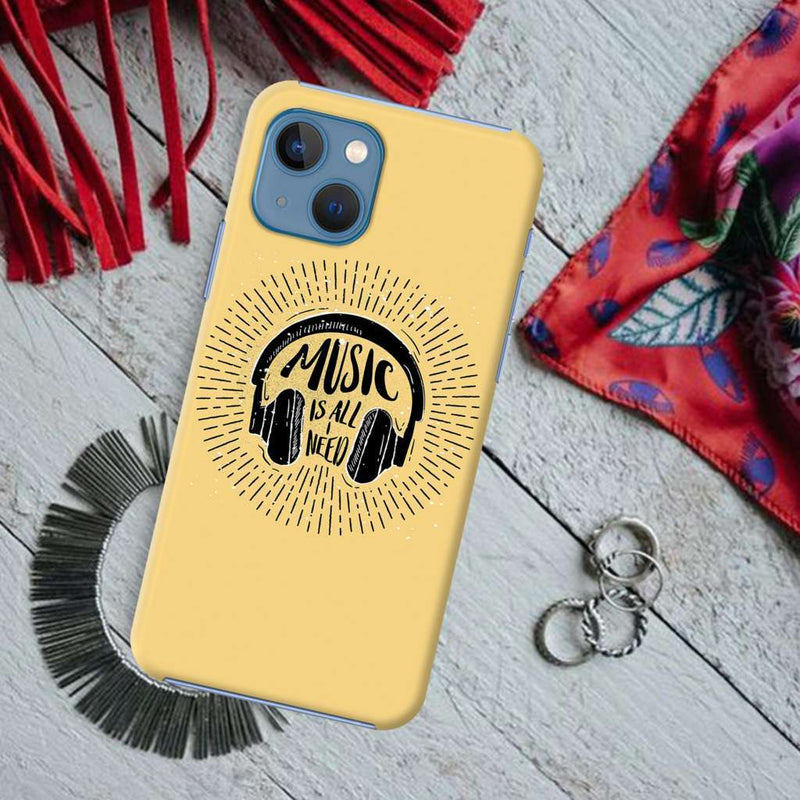 Music is all i need Printed Slim Cases and Cover for iPhone 13 Mini
