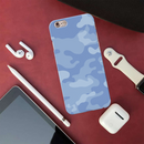 Blue and White Camouflage Printed Slim Cases and Cover for iPhone 6