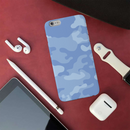 Blue and White Camouflage Printed Slim Cases and Cover for iPhone 6 Plus