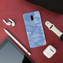 Blue and White Camouflage Printed Slim Cases and Cover for OnePlus 6T