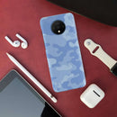 Blue and White Camouflage Printed Slim Cases and Cover for OnePlus 7T