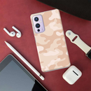 Cream and White Camouflage Printed Slim Cases and Cover for OnePlus 9