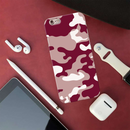 Maroon and White Camouflage Printed Slim Cases and Cover for iPhone 6