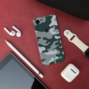 Olive Green and White Camouflage Printed Slim Cases and Cover for Pixel 3