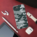 Olive Green and White Camouflage Printed Slim Cases and Cover for iPhone 7