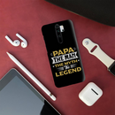Papa the legend Printed Slim Cases and Cover for Redmi Note 8 Pro