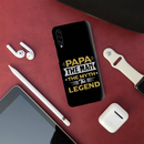 Papa the legend Printed Slim Cases and Cover for Galaxy A70