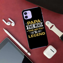 Papa the legend Printed Slim Cases and Cover for iPhone 12 Mini