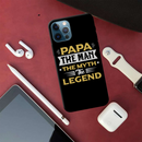 Papa the legend Printed Slim Cases and Cover for iPhone 12 Pro Max