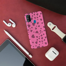 Pink Hearts Printed Slim Cases and Cover for Galaxy M30S