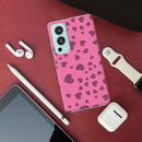 Pink Hearts Printed Slim Cases and Cover for OnePlus Nord 2