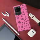 Pink Hearts Printed Slim Cases and Cover for Galaxy S20 Ultra