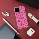 Pink Hearts Printed Slim Cases and Cover for Pixel 4A