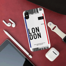 London Ticket Printed Slim Cases and Cover for iPhone X